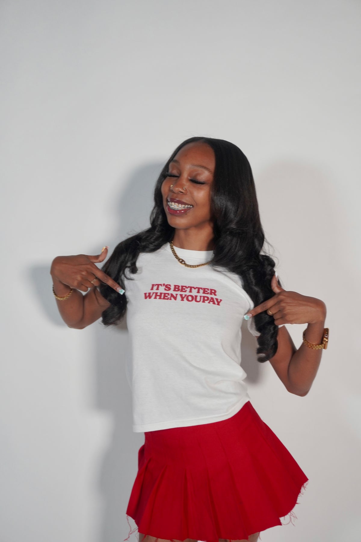 "It's Better When YouPay" White Baby Tee