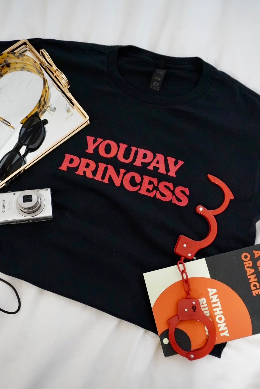 Black "YouPay Princess" Baby Tee